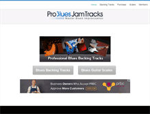 Tablet Screenshot of probluesjamtracks.com